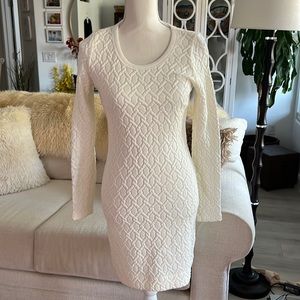 Red 23 winter white sweatshirt dress